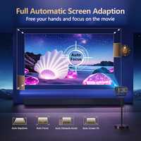 Outdoor 4K Projector Built for Backyard Cinema, 3500 ANSI Brightness, WiFi Bluetooth, Auto Focus Keystone
