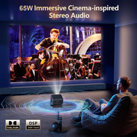 Outdoor 4K Projector Built for Backyard Cinema, 3500 ANSI Brightness, WiFi Bluetooth, Auto Focus Keystone